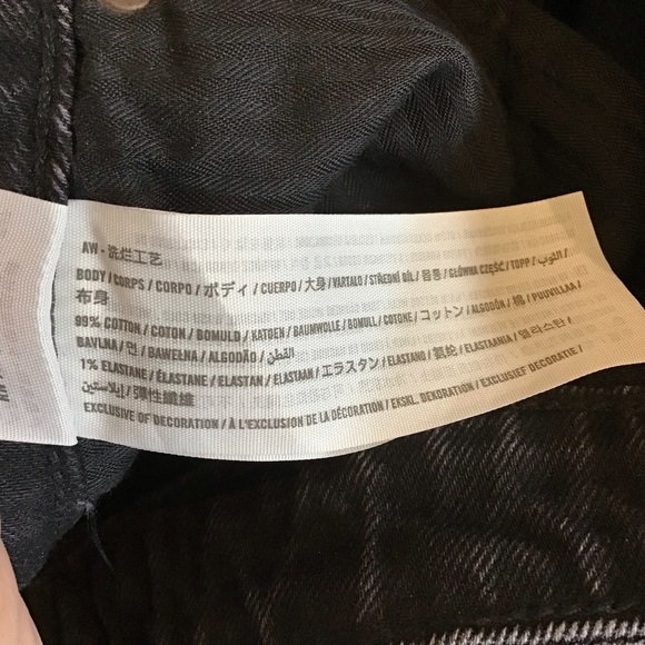 Abercrombie Fitch 2 Short (26S) Mom High Rise Curve Love Jeans Women’s Black - Picture 7 of 8